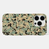 デジタルカモフラージュ タン+グリーンSMカモフラージュパターン Case-Mate iPhoneケース (裏面 (横))