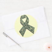 デジタルカモフラージリボンシール ラウンドシール (封筒)