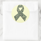 デジタルカモフラージリボンシール ラウンドシール (バッグ)