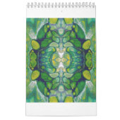 デジタルカラフル抽象芸術アートカレンダー カレンダー (カバー)