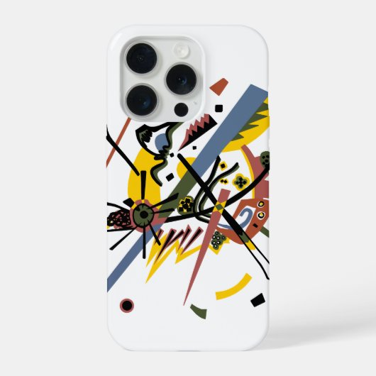 デジタルカラーで描かれた小さな世界 ヴァシリー・カンディンスキー iPhoneケース (裏面)