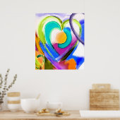 デジタルカラーハート ポスター (キッチン)