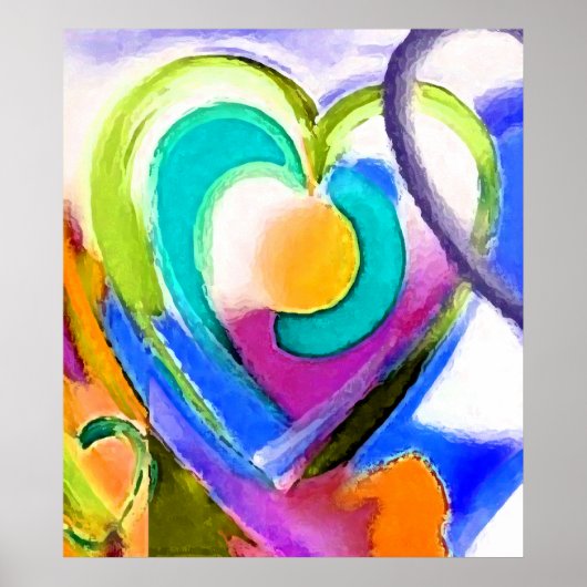 デジタルカラーハート ポスター (正面)