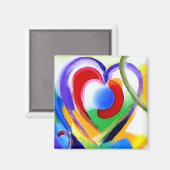 デジタルカラーハート マグネット (正面/裏面)