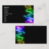 デジタルカラー音楽ハートビート抽象芸術BACKGRO 名刺 (正面/裏面)