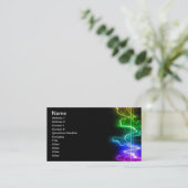 デジタルカラー音楽ハートビート抽象芸術BACKGRO 名刺 (スタンド正面)