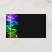 デジタルカラー音楽ハートビート抽象芸術BACKGRO 名刺 (裏面)