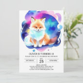 デジタルキツネによる森の誕生会 招待状 (スタンド正面)