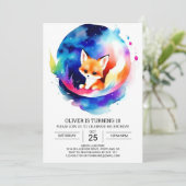 デジタルキツネ子供の誕生日Bash 招待状 (スタンド正面)