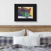 デジタルキャットアートキャンバスプリント キャンバスプリント (インサイチュ (寝室))