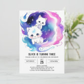 デジタルキャット魅惑誕生日 招待状 (スタンド正面)