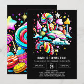 デジタルキャンディドリーム誕生日 招待状 (正面/裏面)