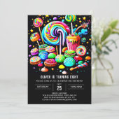 デジタルキャンディランド誕生日 招待状 (スタンド正面)