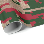デジタルクリスマスのカムフラージュの包装紙 ラッピングペーパー (ロールコーナー)