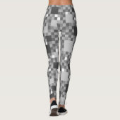 デジタルグレーピクセル化された小さな正方形 レギンス (裏面)