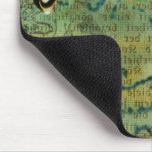 デジタルコラージュの白鳥 マウスパッド (コーナー)