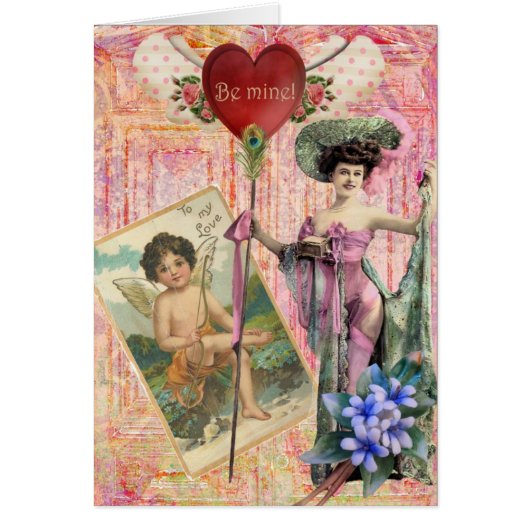 デジタルコラージュを手にする (正面)