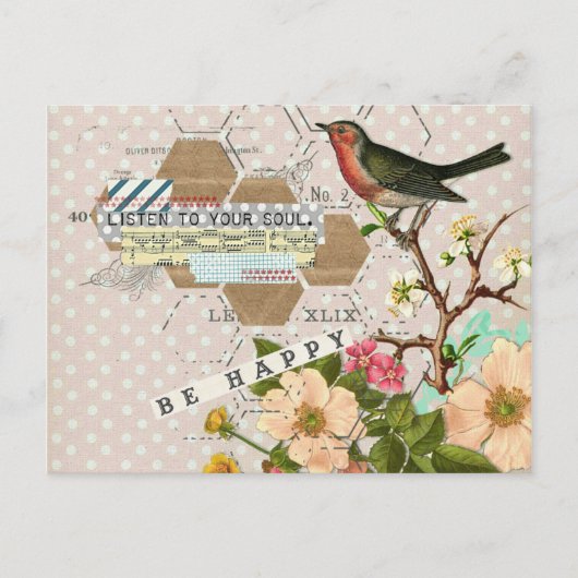 デジタルコラージュを楽しむ ポストカード (正面)