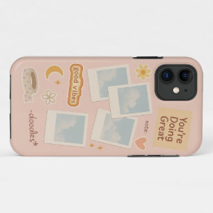 デジタルコラージュ美的な電話ケース iPhone 11 ケース