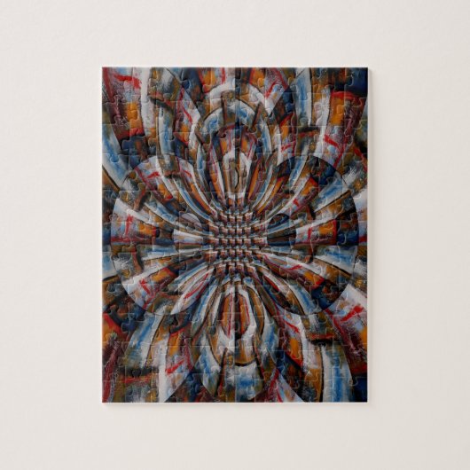 デジタルコンピュータアート抽象芸術モダン難しい ジグソーパズル (縦)