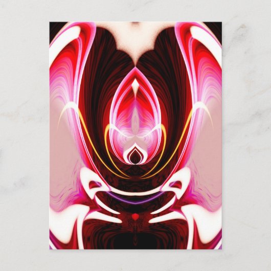 デジタルコンピューモダンタ抽象芸術アート ポストカード (正面)