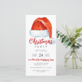 デジタルサンタスハットクリスマスパーティの招待状 シーズンカード (スタンド正面)