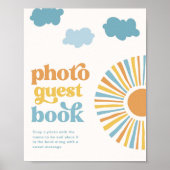デジタルサンベイビーシャワーフォトゲストブックサイン ポスター (正面)