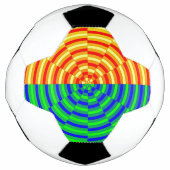 デジタルサンライズ(Digital Sunrise by Kenneth Yoncich) サッカーボール (正面)