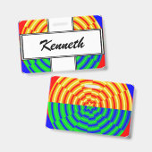 デジタルサンライズ(Digital Sunrise by Kenneth Yoncich) バッジ (正面&裏面)