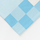 デジタルシアンピクセル化の小さな正方形 フリースブランケット (角)