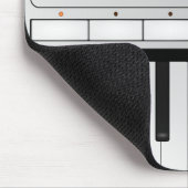 デジタルシンセサイザのキーボードのマウスパッド マウスパッド (コーナー)