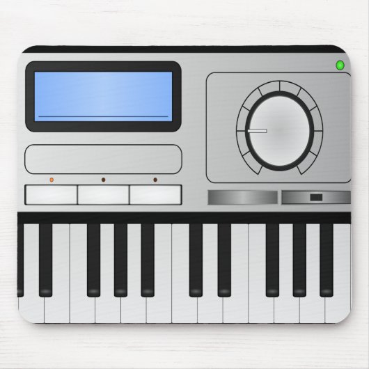 デジタルシンセサイザのキーボードのマウスパッド マウスパッド (正面)