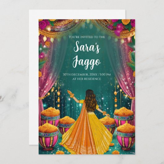 デジタルジャグゴ招待状ジャゴが招待する 招待状 (正面/裏面)