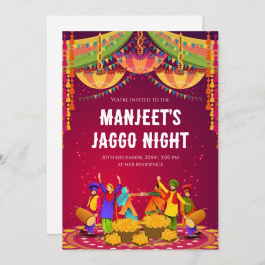 デジタルジャゴ招待状ジャゴ招待ジャゴ招待状 招待状 (正面/裏面)