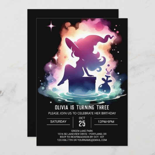 デジタルスイートウィザード誕生日 招待状 (正面/裏面)