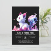 デジタルスイートキャット誕生日 招待状 (スタンド正面)