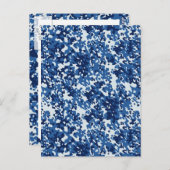 デジタルスカイブルーカモフラージュ – 白 ポストカード (正面/裏面)