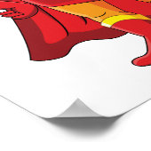 デジタルスーパーヒーローポスター&シール印刷可能 ポスター (角)