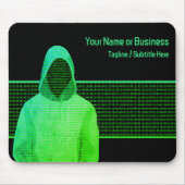 デジタルセキュリティ – アンチサイバー犯罪ビジネス文字 マウスパッド (正面)