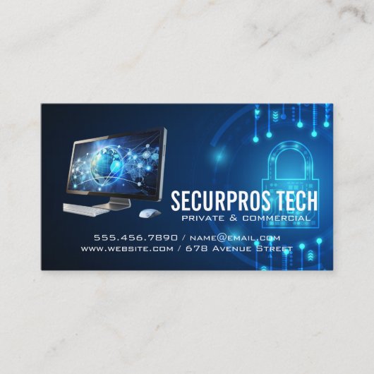 デジタルセキュリティ | サイバー技術 | AI 名刺 (正面)