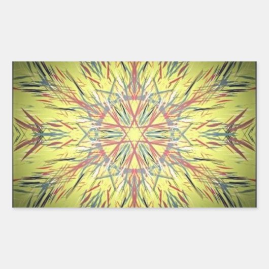 デジタルタペストリーのシール 長方形シール (正面)