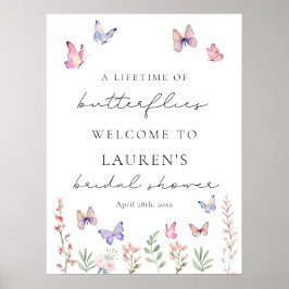 デジタルダウンロードブライダルシャワーウェルカムサイン ポスター