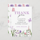 デジタルダウンロード小さなワイルドフラワーの好意 招待状 (正面/裏面)