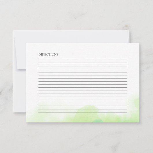 デジタルダウンロード水色マルガリータレシピカード 招待状 (裏面)