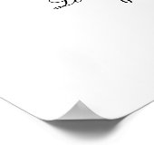 デジタルダウンロード結婚オルタナティブのゲストブック ポスター (角)