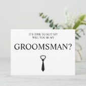 デジタルダウンロードGroomsmanカード、Groomsmen 最高の & 招待状 (スタンド正面)