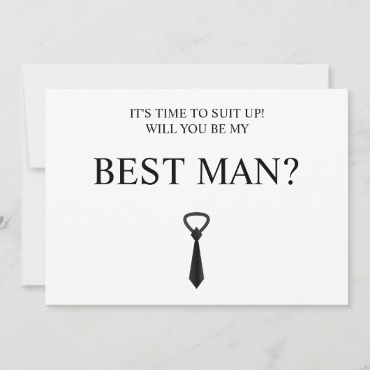 デジタルダウンロードGroomsmanカード、Groomsmen 最高の &  招待状 (正面)