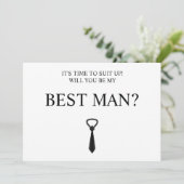 デジタルダウンロードGroomsmanカード、Groomsmen 最高の &  招待状 (スタンド正面)