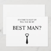 デジタルダウンロードGroomsmanカード、Groomsmen 最高の &  招待状 (正面/裏面)