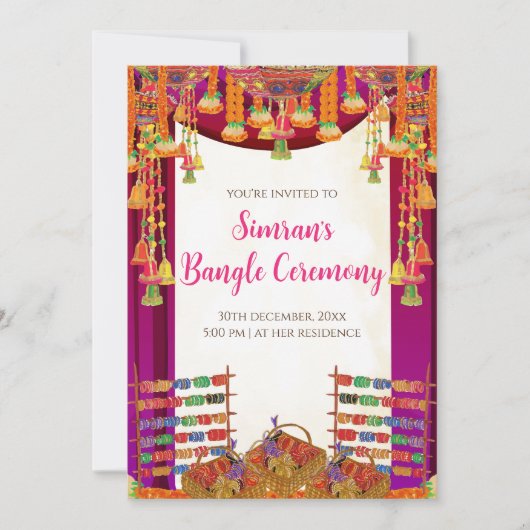 デジタルチュラ招待状 & バングル式の招待状 招待状 (正面)